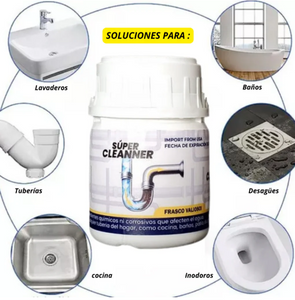 🚰 SUPER CLEANER – Desatascador en Polvo Potente y Seguro 🚰