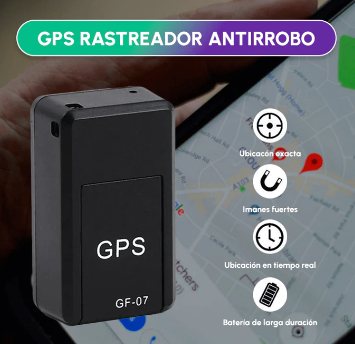🚗 MINI GPS PORTÁTIL GF-07 — Rastreo en Tiempo Real