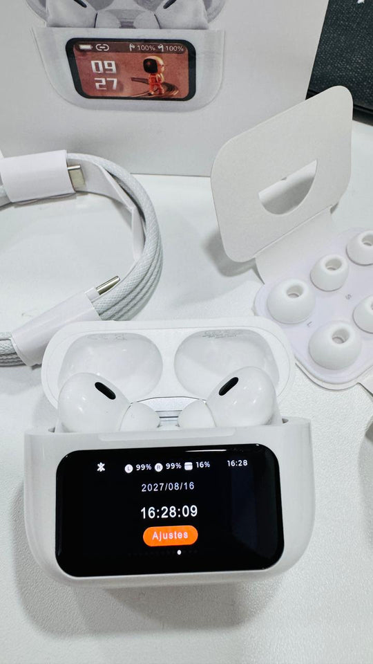 🎧✨ AUDIFONOS AIRPODS CON PANTALLA TÁCTIL
